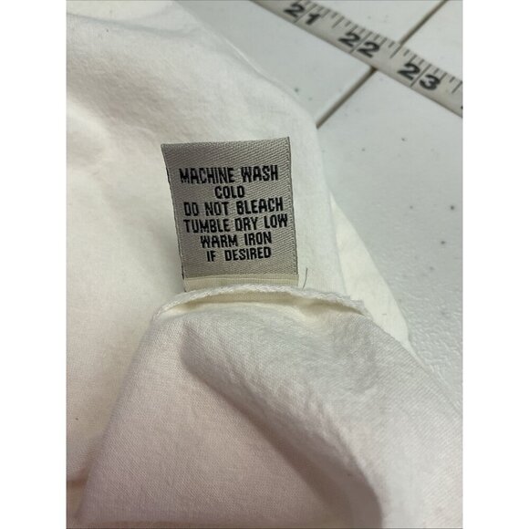 NEW J. Peterman Mens Shirt sz XL Pleated Ivory Poets Sleeve pioneer reenactment‎ - Picture 14 of 15